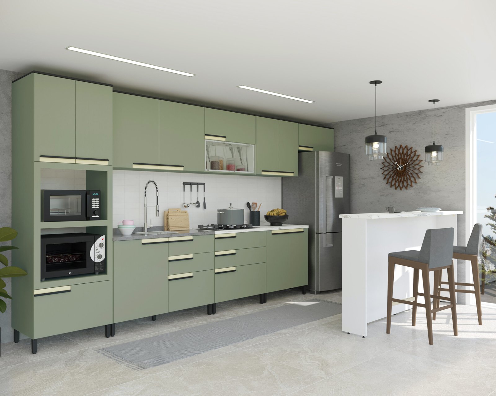 cozinha cocina manhattan muebles vivare decor